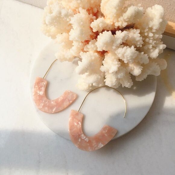 Boho hoop earrings #726 - Picture 1 of 3